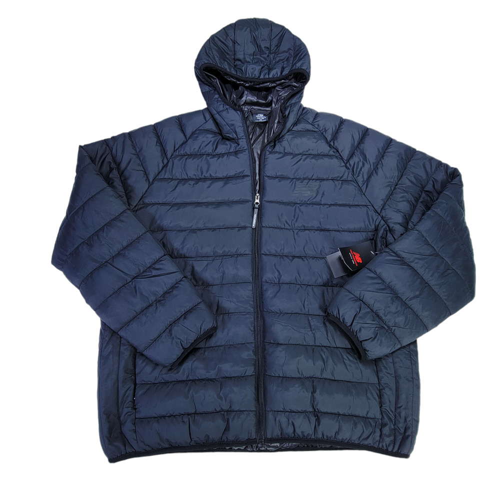 MSRP $175 New Balance Performance Puffer Coat - Black, Size XXL